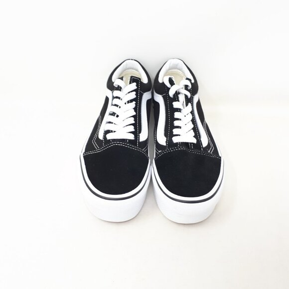 Vans Old Skool Stackform Platform Shoe Sneaker Suede Black Womens US Size NEW - Picture 8 of 12